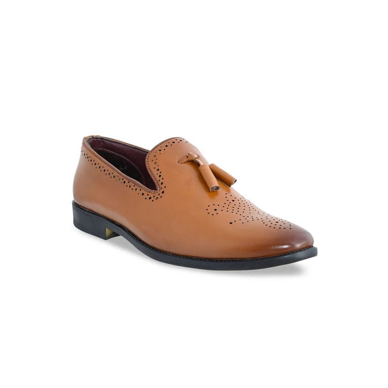 Carlton London Tassels Tan Slip Ons (EURO 42)